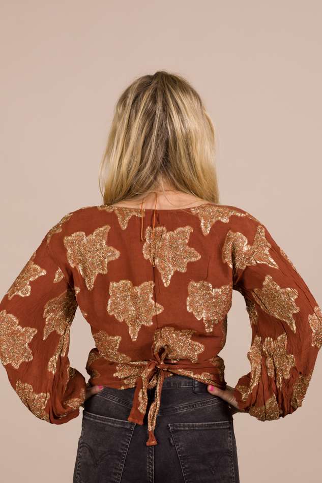 3G9A1850 Golden wrap top