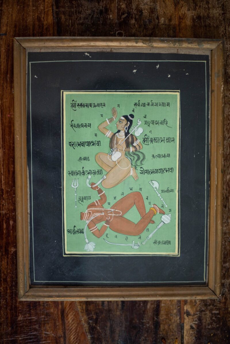 Antiek astrologische schilderij