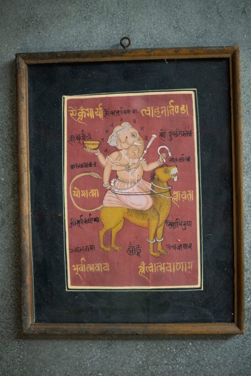 Antiek astrologische schilderij