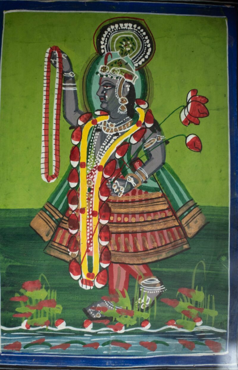 _DSC7733 Vintage schilderij Krishna