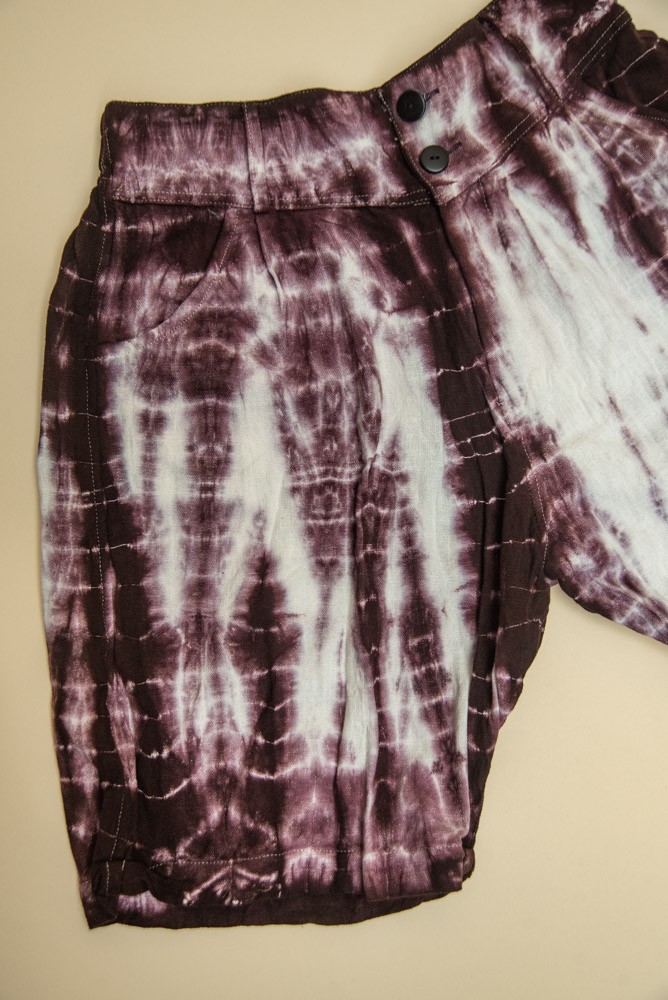 Korte broek tie dye