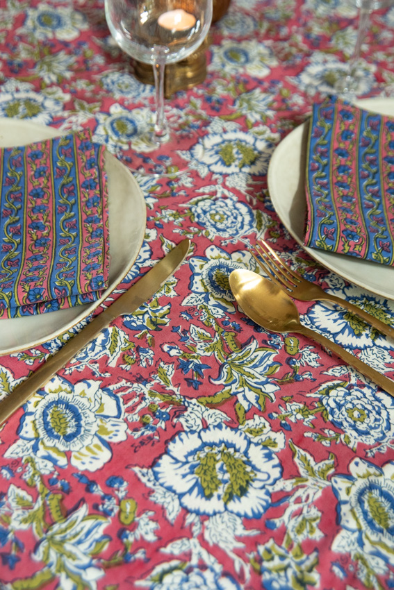 _DSC1911 Blockprint tafelkleed met servetten