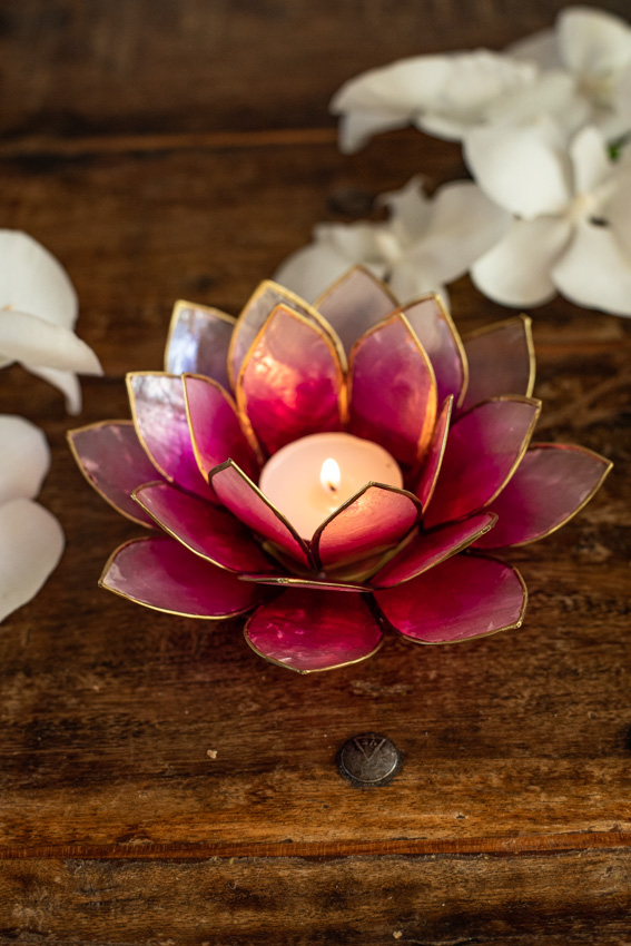 Lotus sfeerlichthouder