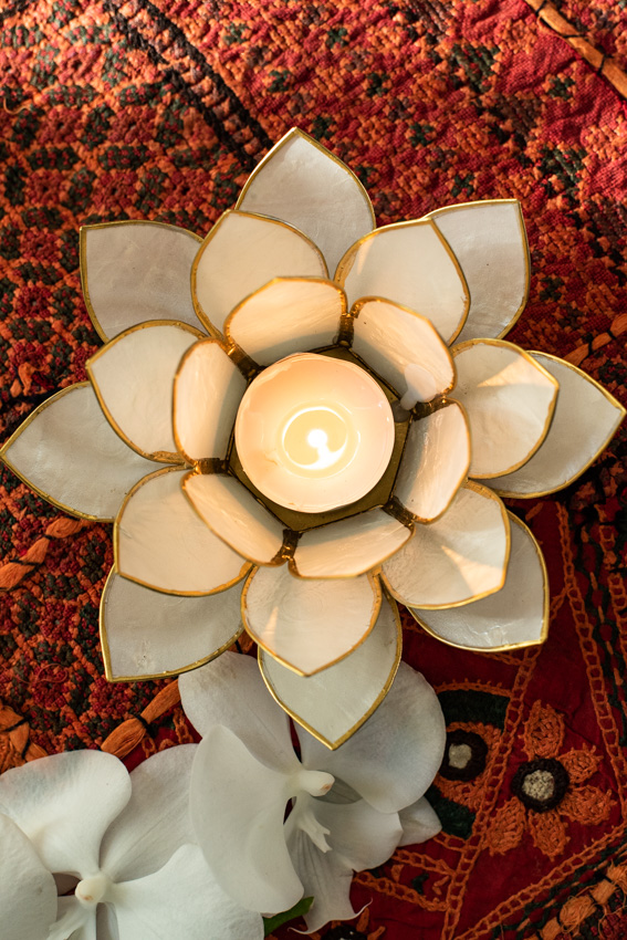 Lotus sfeerlichthouder