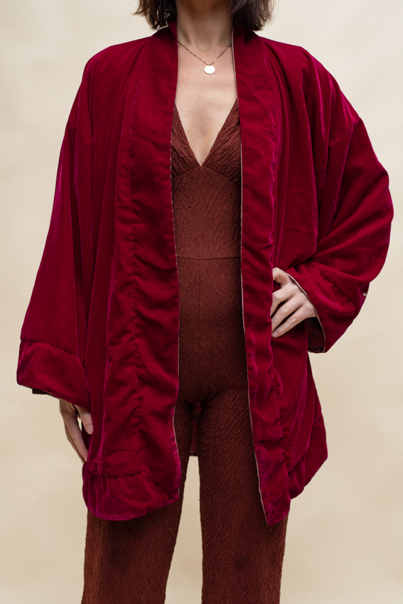 _DSC2994 Dubbelzijdige velvet kimono