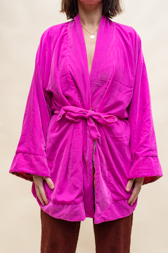 _DSC2997 Dubbelzijdige velvet kimono