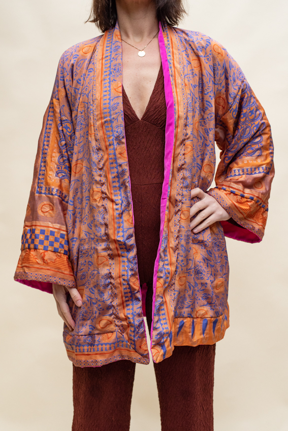 _DSC2998 Dubbelzijdige velvet kimono