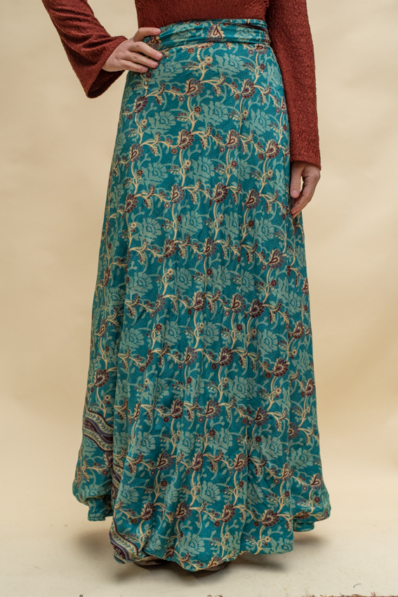 Dubbelzijdige velvet wikkel rok