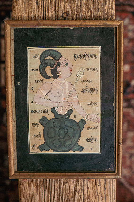 Antiek astrologische schilderij