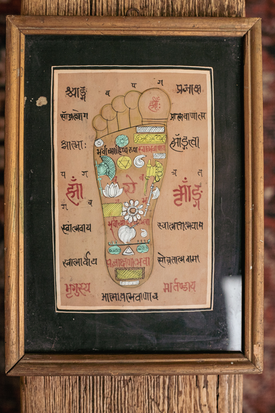 Antiek astrologische schilderij