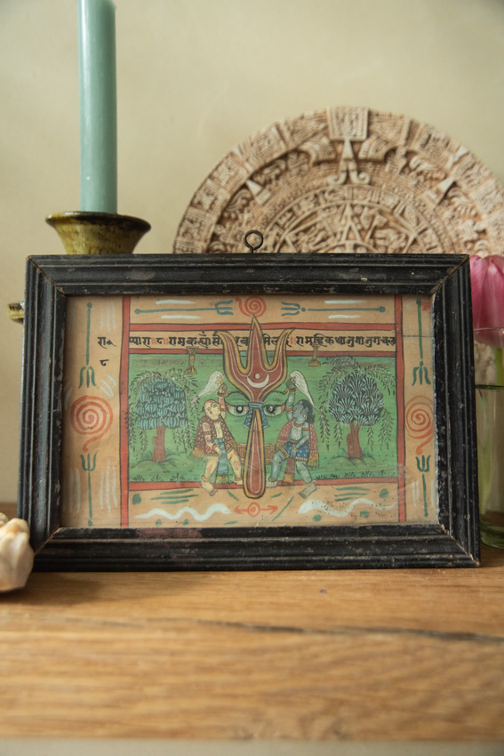 _DSC3912 Vintage schilderijtje Hinu Tantra
