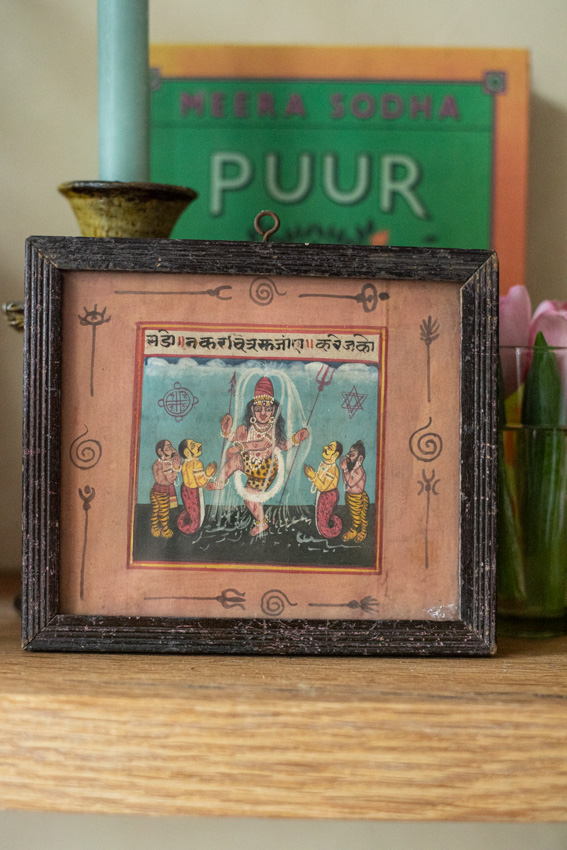 _DSC4039 Vintage schilderijtje Shiva