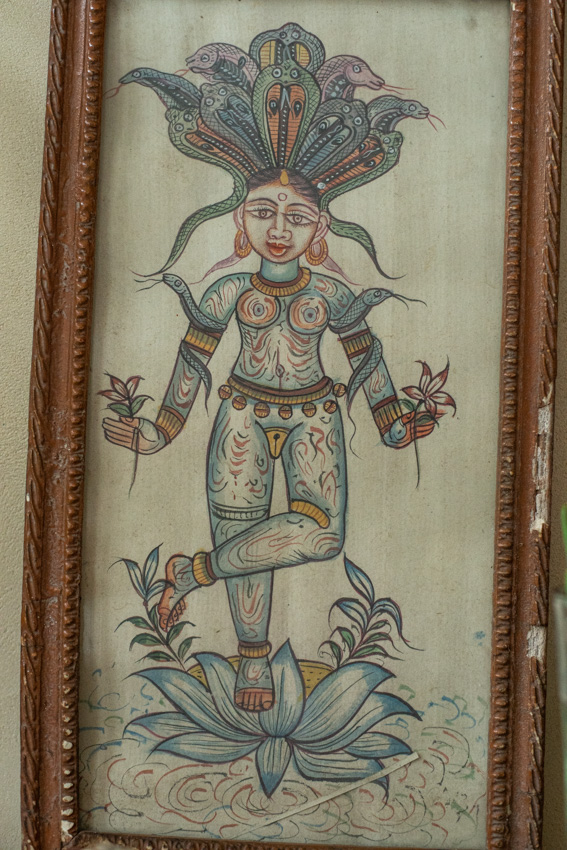 _DSC4054 Antiek Tantra Snake schilderij