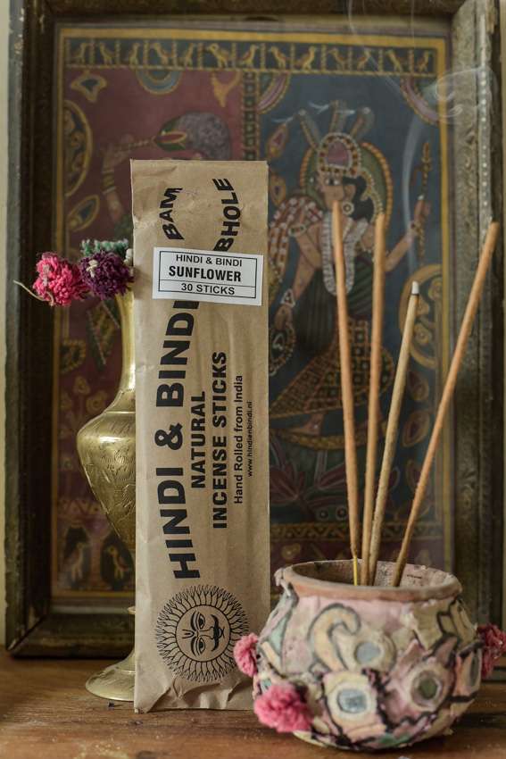 _DSC4991 100% Natuurlijke wierook - Sun Flower (30 sticks)