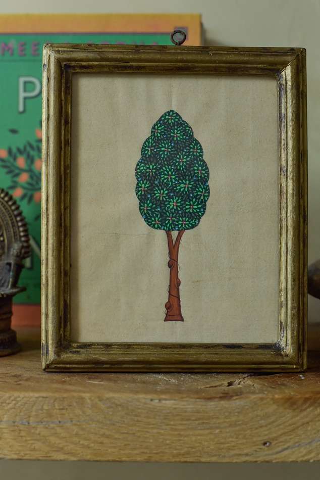 Vintage schilderijtje Tree of life