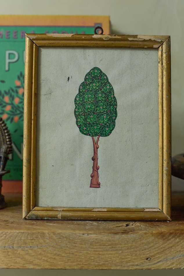 Vintage schilderijtje Tree of life