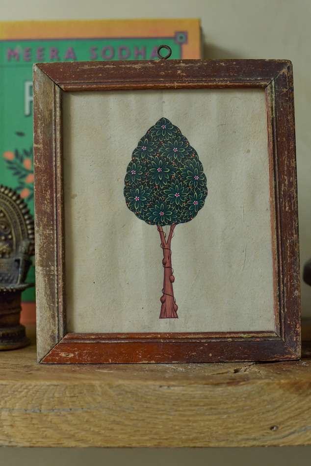 Vintage schilderijtje Tree of life