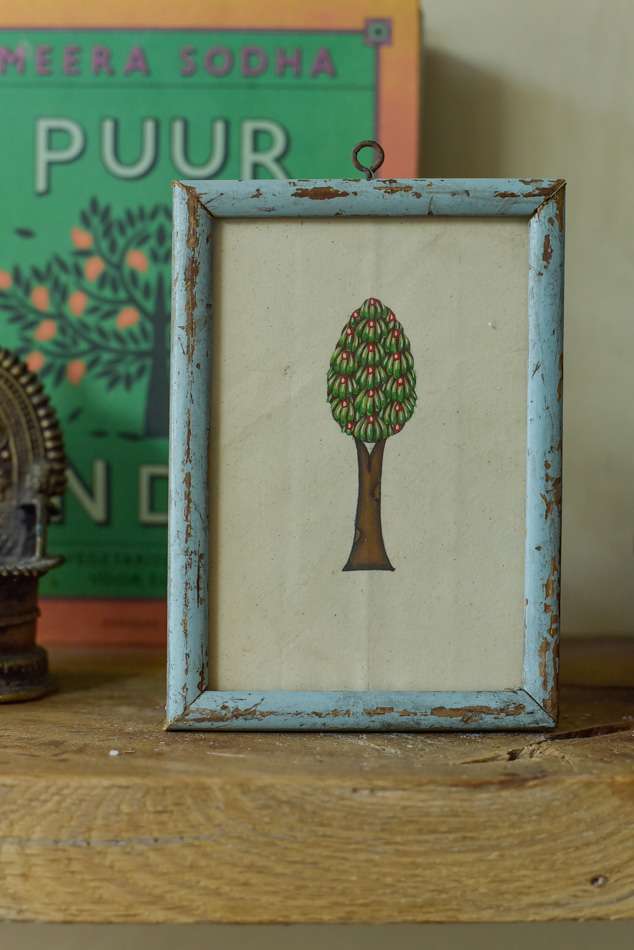 Vintage schilderijtje Tree of life ( S )