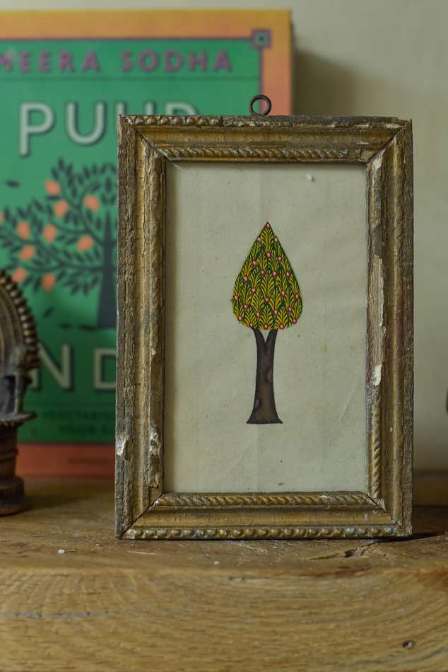 Vintage schilderijtje Tree of life ( S )