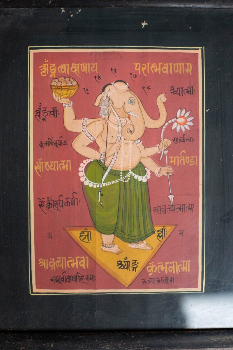 Antiek astrologische schilderij