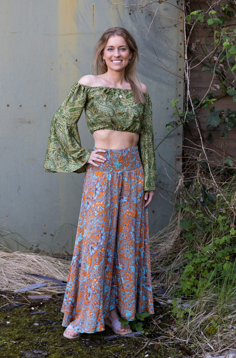 MarianneQ Silky off shoulder top