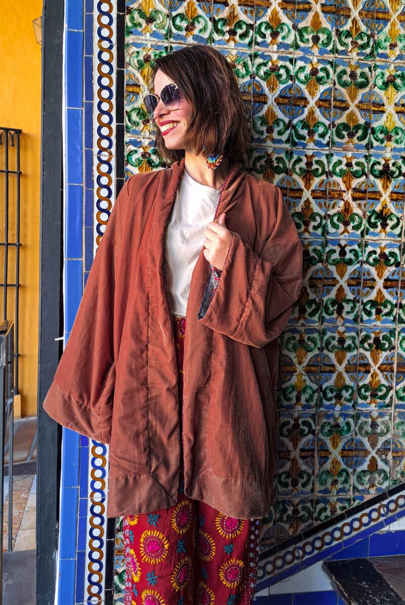 kimono2 Dubbelzijdige velvet kimono