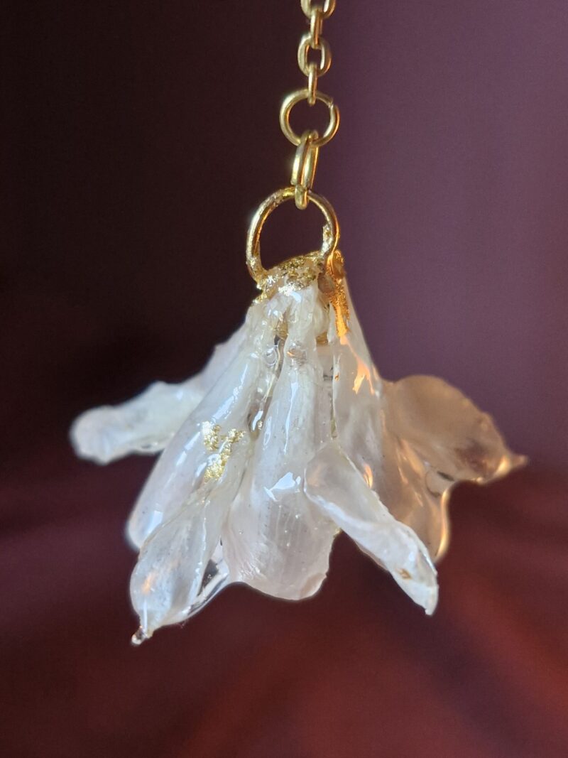 Flower oorbel Akelei (Biedermeier)