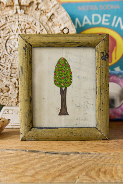 _DSC6981 Vintage schilderijtje Tree of life ( S )