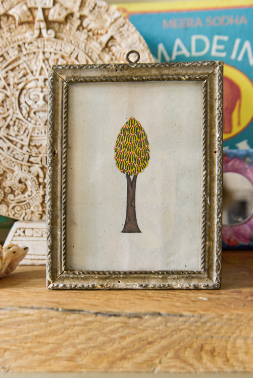 _DSC6982 Vintage schilderijtje Tree of life ( S )