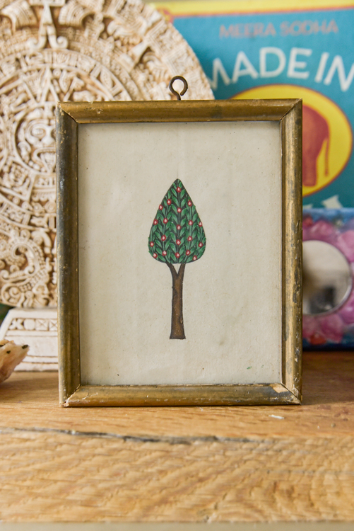 _DSC6983 Vintage schilderijtje Tree of life ( S )