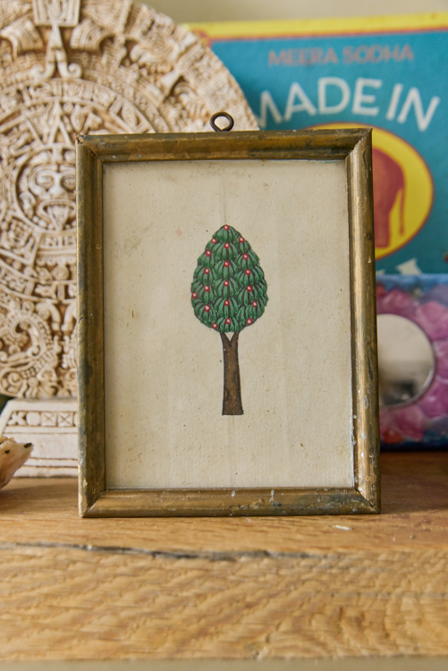 _DSC6985 Vintage schilderijtje Tree of life ( S )