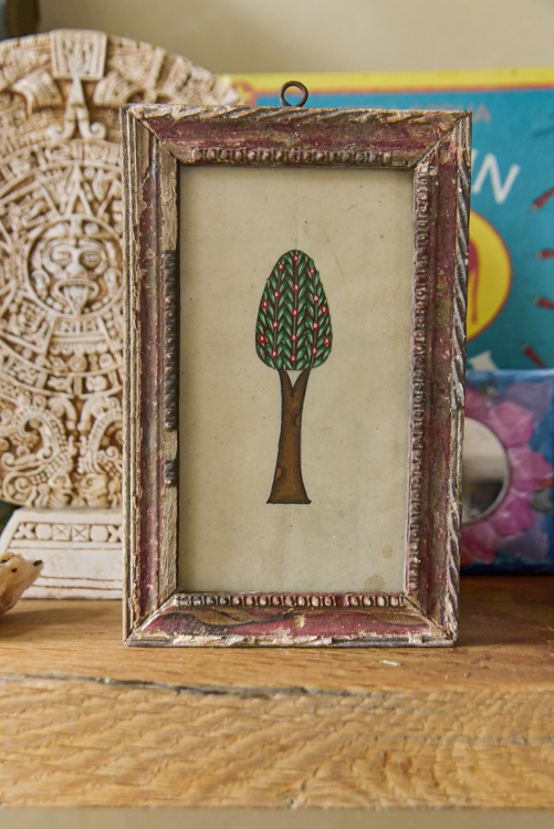 _DSC6986 Vintage schilderijtje Tree of life ( S )