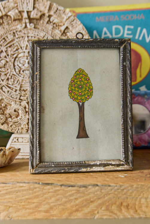 Vintage schilderijtje Tree of life ( S )