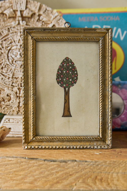 _DSC6989 Vintage schilderijtje Tree of life ( S )