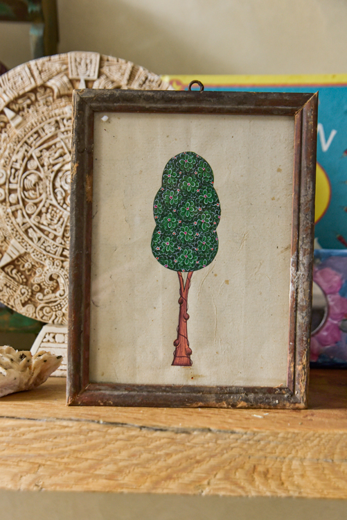 Vintage schilderijtje Tree of life