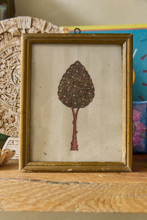 Vintage schilderijtje Tree of life