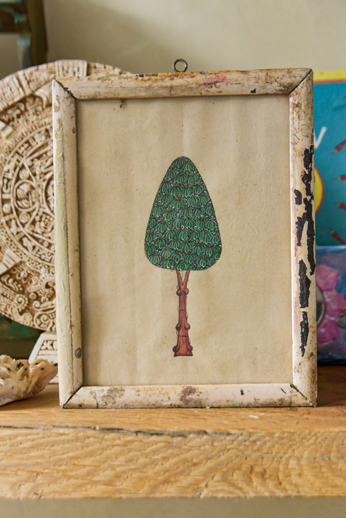 Vintage schilderijtje Tree of life