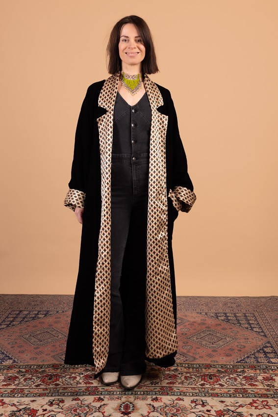 MQQ_3088lr Oversized velvet Jas