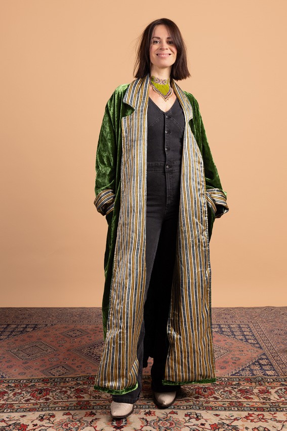 MQQ_3091lr Oversized velvet Jas