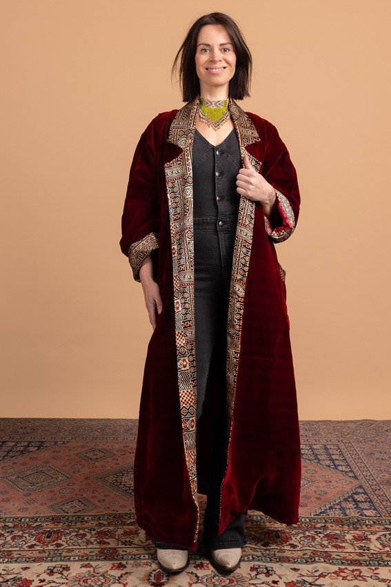 MQQ_3104lr Oversized velvet Jas