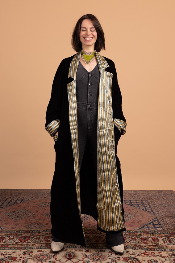 MQQ_3140lr Oversized velvet Jas