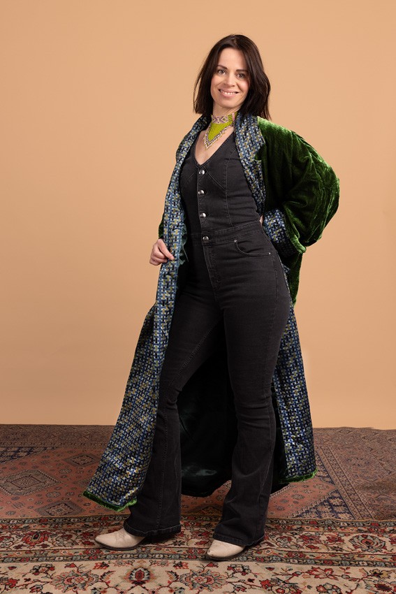 MQQ_3153lr Oversized velvet Jas