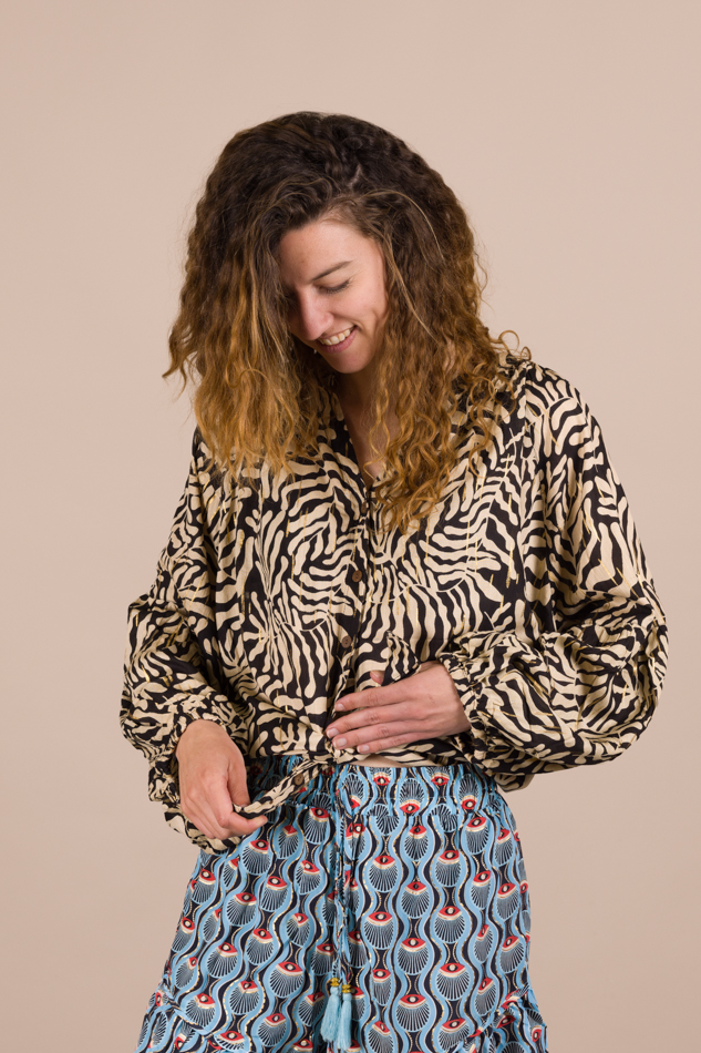 Blouse met ballonmouw