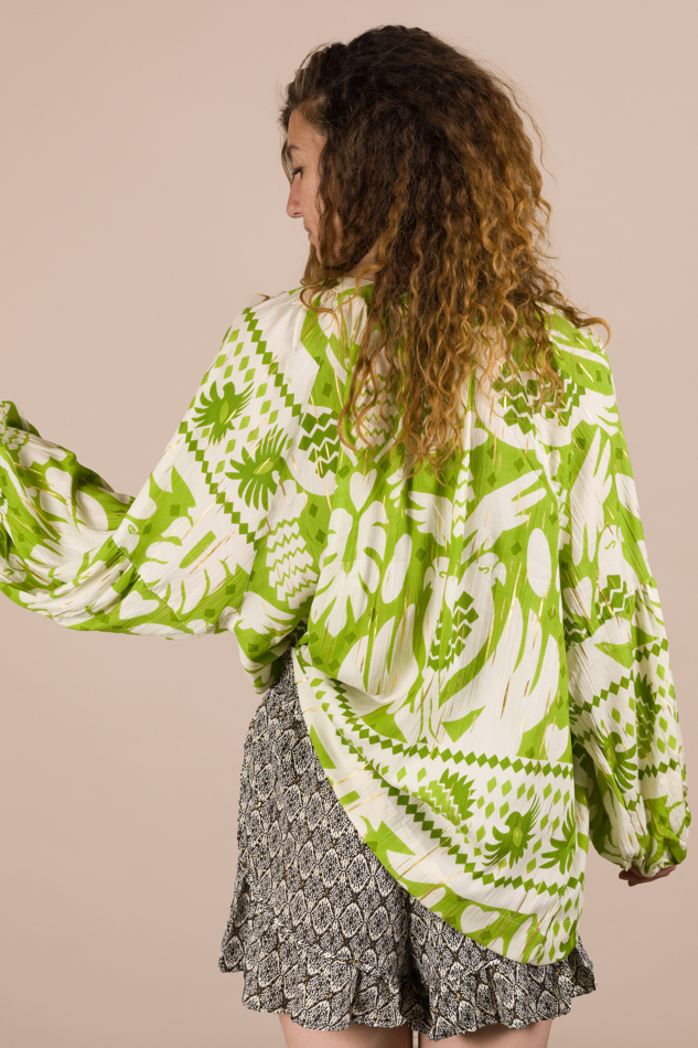 Blouse met ballonmouw