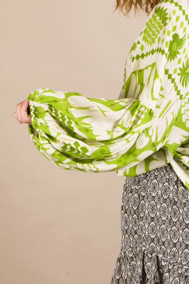 Blouse met ballonmouw