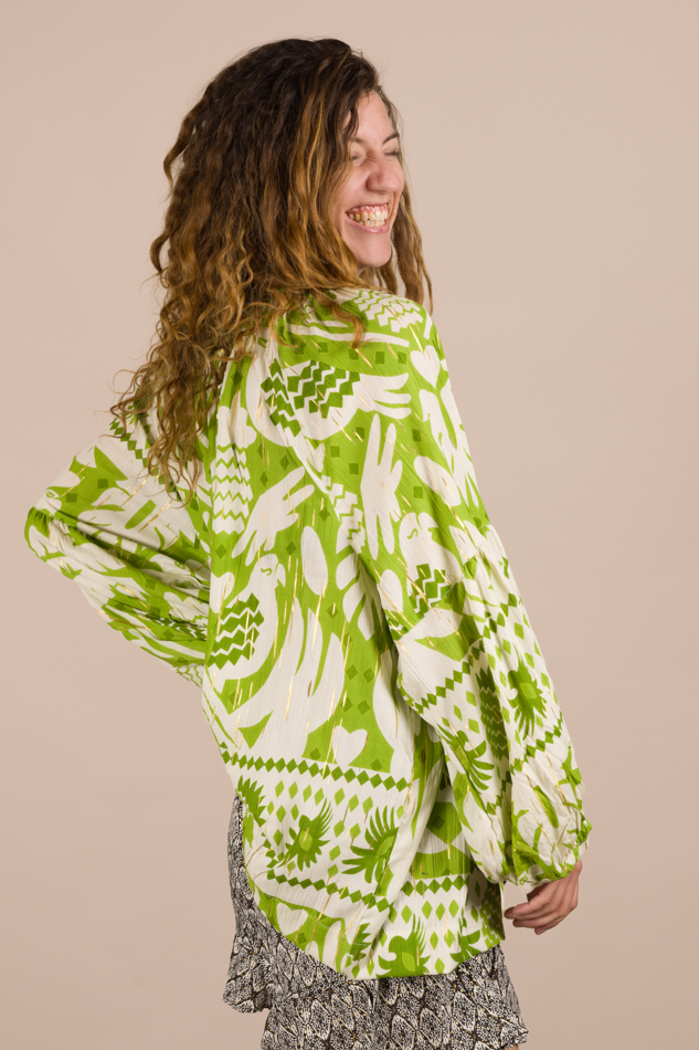 Blouse met ballonmouw