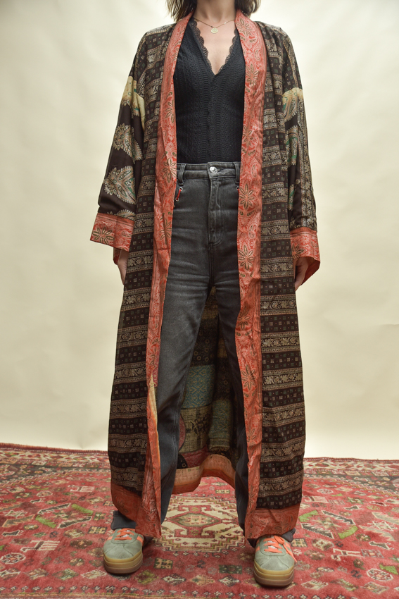 _DSC6150 Dubbelzijdige kimono lang