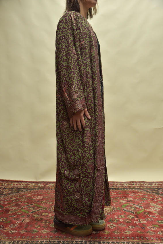 Dubbelzijdige kimono lang