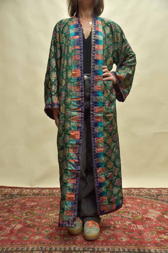 Dubbelzijdige kimono lang