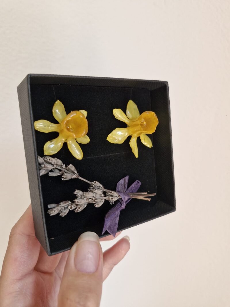 Narcis mini 1 Flower oorbel Mini Narcis